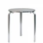 R60 - TAVOLO IN ALLUMINIO TONDO DIAM.60cm a tre gambe PER BAR, RISTORANTE, PISCINA, HOTEL, ALBERGO