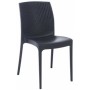BOHEME - SEDIA IN POLIPROPILENE SIMIL RATTAN IMPILABILE DA ESTERNO PER BAR, RISTORANTE, PISCINA, HOTEL GRAND SOLEIL