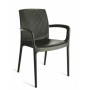 POLTRONA BOHEME IMPILABILE IN POLIPROPILENE SIMIL RATTAN GRAND SOLEIL