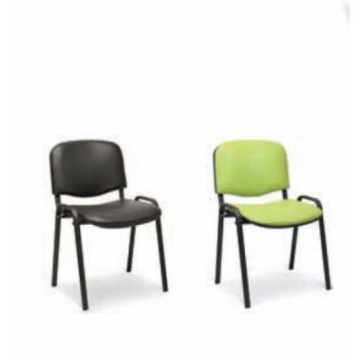 UFFICIO ISO SKY - SEDIA UFFICIO IMPILABILE VISITATORE IN ECOPELLE STANDARD O CERTIFICATO IGNIFUGO 1IM VARI COLORI