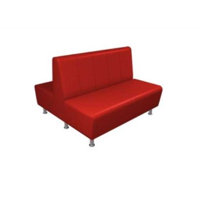 Donica doppia - Divanetto bar poltroncina Contract personalizzati per locali in ecopelle (pelle ecologica), tessuto