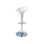 SGABELLO BAR MEZZALUNA ABS GAMBA CROMATA