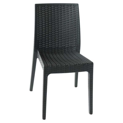 Selene - Sedia bar Impilabile simil rattan esterno giardino ristorante hotel albergo-CATAS
