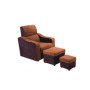 Set poltrona e due poggiapiedi uso professionale LF-519 pedicure centro estetico