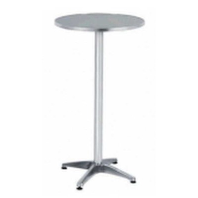 R60 A/H110 - Tavolo alto alluminio bar diam.60 gamba centr. bar ristorante albergo