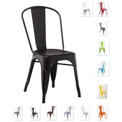 Metal - Sedia stile industriale simil Tolix casa, bar, ristorante, catering, albergo