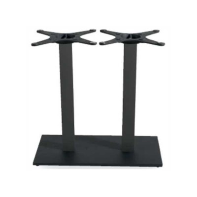 MARTE Q 2/H110cm - DOPPIA BASE CI-11 IN FERRO (GHISA) PIANO 120X60, 120X80cm BAR RISTORANTE ALBERGO
