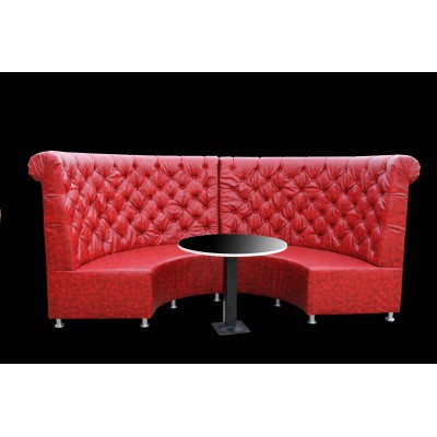 Sceherezade - Divanetto bar poltroncina Contract personalizzati per locali in ecopelle (pelle ecologica), tessuto