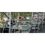 CAPRI - SEDIA IMPERMEABILE ALL'ACQUA IN ALLUMINIO IMPILABILE PER BAR RISTORANTE HOTEL