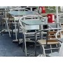 CAPRI - SEDIA (POLTRONA) ALLUMINIO IMPILABILE PER BAR RISTORANTE HOTEL