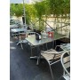CAPRI - SEDIA IMPERMEABILE ALL'ACQUA IN ALLUMINIO IMPILABILE PER BAR RISTORANTE HOTEL