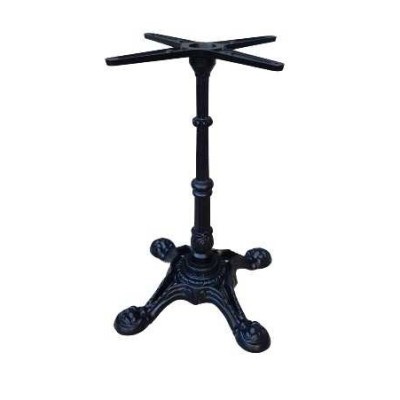 Marte LV4-VS - base ghisa lavorata 4 piedi per piani tavolo rotondo o quadrato bar, ristorante, albergo