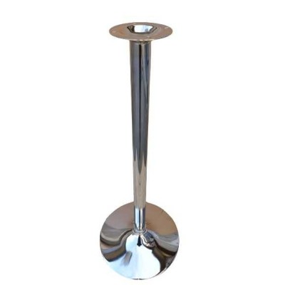 Saturno RHF109 - Base rotonda in acciaio cromato alta fissa 109cm x tavoli bar, ristorante, pub, albergo