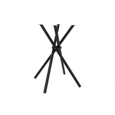 CROSS - base in metallo design 4 gambe incrociate nera per piani tavolo rotondo o quadrato bar, ristorante, albergo