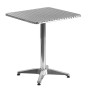 Q60 - Tavolo alluminio 60x60 gamba centrale bar ristorante albergo