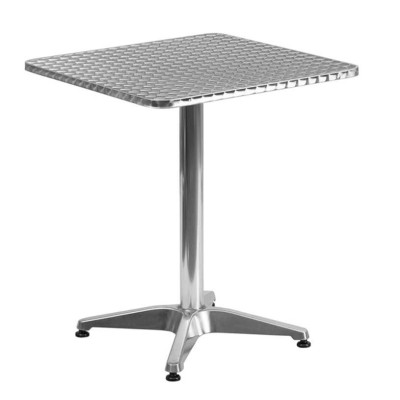 Q60 - Tavolo alluminio 60x60 gamba centrale bar ristorante albergo