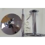 RICAMBI BASE CROMATA SGABELLO ALZABILE H54/75 CON PISTONE A GAS