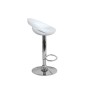 CIAMBELLA - Sgabello bar in ABS gamba cromata per casa, ufficio, bar, ristorante, hotel