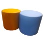 Liza - pouf personalizzato in ecopelle (pelle ecologica) per casa, ufficio, bar, hotel,  albergo