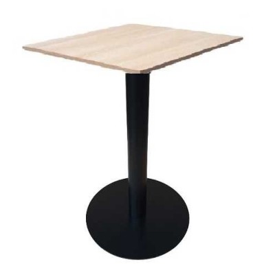 MARTE PR - TAVOLO CON GAMBA CENTRALE IN FERRO (GHISA) E TOP IN LEGNO (NOBILITATO MELAMINICO)