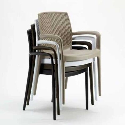 Boheme - Poltrone Grand Soleil Impilabili simil rattan bar ristorante hotel