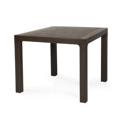 ARIZONA 90 - Tavolo rattan 90x90 polipropilene bar ristorante pizzeria pub catering