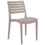 BOHEME - SEDIA IN POLIPROPILENE SIMIL RATTAN IMPILABILE DA ESTERNO PER BAR, RISTORANTE, PISCINA, HOTEL GRAND SOLEIL