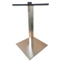 SPARK - base in metallo spazzolato moderna per piani tavolo rotondo o quadrato bar, ristorante, albergo