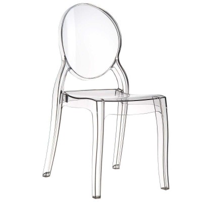 Chantal Chair - Sedia Impilabile policarbonato trasparente