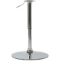 Saturno R 59-79 - Base rotonda in acciaio cromato altezza regolabile circa 59-79cm bar discoteca ristorante albergo