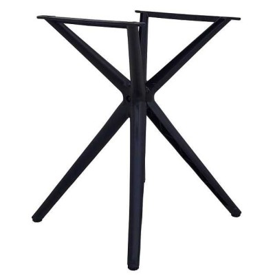 VEGA - base in polipropilene nera moderna design 4 gambe a croce robusta e leggera per piani tavolo rotondo o quadrato