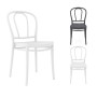CROSS PP – Sedia impilabile polipropilene design retrò paesana vintage bar ristorante catering matrimonio wedding