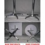 Base rinforzata pieghevole H 73 cm in alluminio per piani tavoli bar, ristorante, pub, albergo
