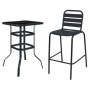 Metal A - Tavolo alto stile industriale simil Tolix 60x60xH108cm casa bar ristorante catering albergo