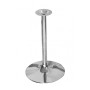 Saturno R 72 - Base rotonda in acciaio cromato altezza 72cm bar, ristorante, pub, albergo