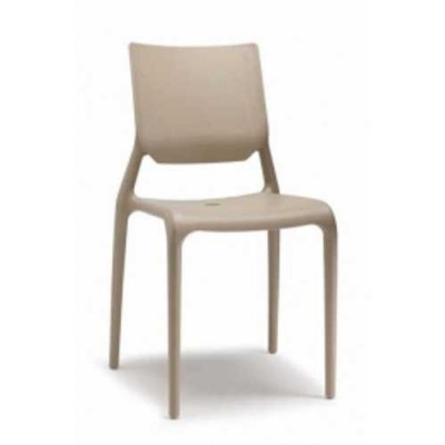 SIRIO - SEDIA ERGONOMICA IN POLIPROPILENE IMPILABILE DA ESTERNO PER BAR, RISTORANTE, PISCINA, HOTEL SCAB DESIGN