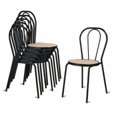 Vienna - Sedia thonet impilabile metallo,finta paglia, plastica, legno o imbottita in ecopelle per bar, ristorante, hotel