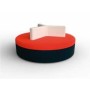 Round - Divanetto per bar e poltroncina Contract personalizzati per locali in ecopelle (pelle ecologica), tessuto.