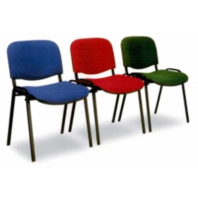 UFFICIO ISO - SEDIA UFFICIO IMPILABILE VISITATORE IN TESSUTO STANDARD O CERTIFICATO IGNIFUGO 1IM VARI COLORI