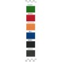 UFFICIO ISO T2 - SEDIA UFFICIO CON BRACCOLI E TAVOLETTA PER VISITATORE TESSUTO STANDARD O CERTIFICATO IGNIFUGO 1IM VARI COLORI