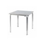 Q70-4G - TAVOLO IN ALLUMINIO QUADRATO 70x70cm A QUATTRO GAMBE PER BAR, RISTORANTE, PISCINA, HOTEL, ALBERGO