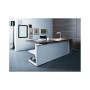 ELEGANCE - Scrivania contract office direzionale in legno nobilitato melaminico per ufficio, studio, hotel, albergo