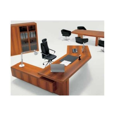 AGENCY - Scrivania contract office direzionale in legno nobilitato melaminico per ufficio, studio, hotel, albergo