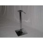 Saturno Q 81-107cm - Base quadrata in acciaio cromato, altezza regolabile 81-107cm bar, ristorante, pub, albergo
